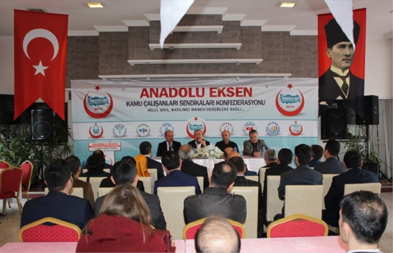 ANADOLU EKSEN KAMU ÇALIŞANLARI SENDİKALARI KONFEDERASYONU 1. OLAĞAN KONGRESİ YAPILDI.