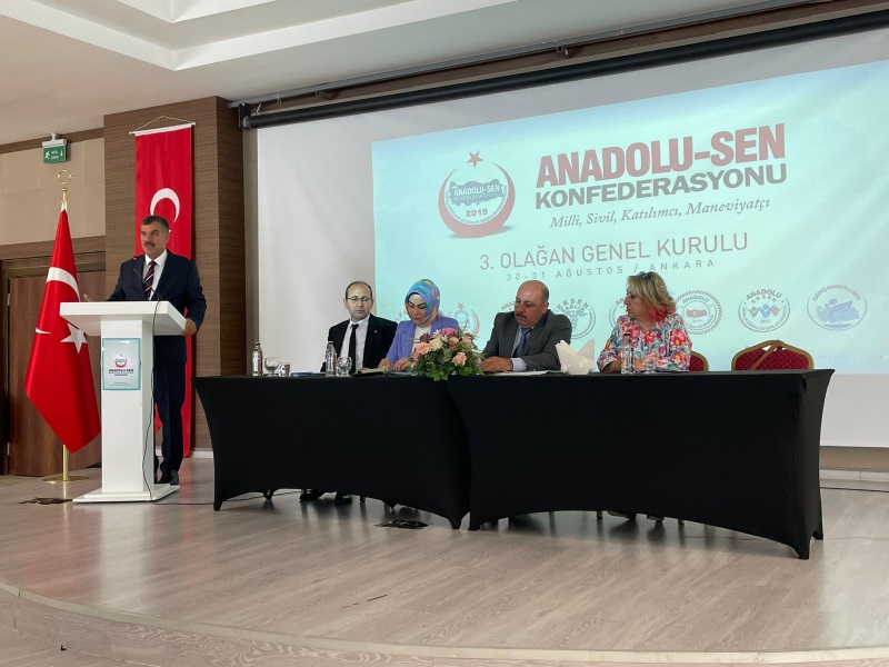 ANADOLU-SEN KONFEDERASYONU 3. OLAĞAN GENEL KURULUNU GERÇEKLEŞTİRDİ.